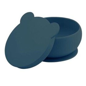 Oioi 1080010 Deep Blue Vakum Tabanlı Kapaklı Kase