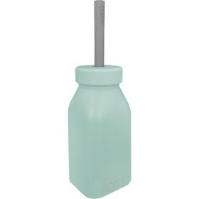 Oioi 200 ml 6+ Ay Powder Grey River Green Silikon Şişe ve Pipet