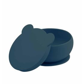Oioi 6+ Ay Deep Blue Vakum Tabanlı Silikon Kapaklı Kase
