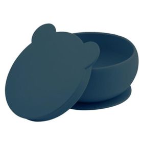 Oioi 6+ Ay Deep Blue Vakum Tabanlı Silikon Kapaklı Kase