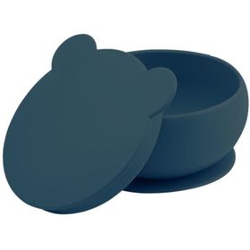 Oioi 6+ Ay Deep Blue Vakum Tabanlı Silikon Kapaklı Kase