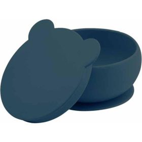 Oioi 6+ Ay Deep Blue Vakum Tabanlı Silikon Kapaklı Kase