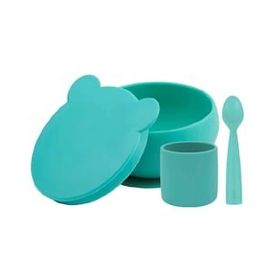 Oioi Aqua Green Blw Set Silikon 3'lü Beslenme Seti