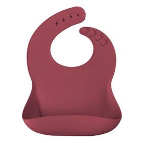 Oioi Basic Silikon Velvet Rose Mama Önlüğü