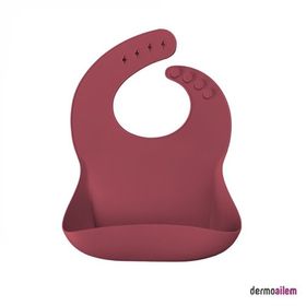 Oioi Basic Silikon Velvet Rose Mama Önlüğü