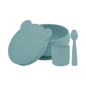 Oioi BLW I Aqua Green Kaseli Beslenme Seti