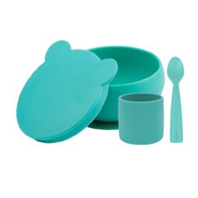 Oioi BLW I Aqua Green Kaseli Beslenme Seti