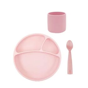 Oioi BLW Pinky Pink 3'lü Beslenme Seti