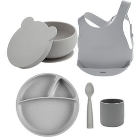 Oioi BLW Powder Grey 5'li Beslenme Set
