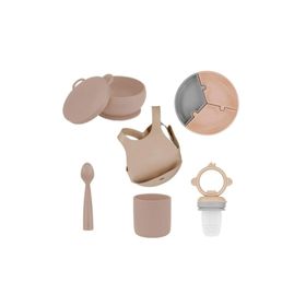 Oioi Bubble 6 Parça Beige Puzzle Mama Seti
