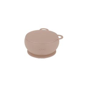 Oioi Bubble Beige Silikon Kapaklı Kase