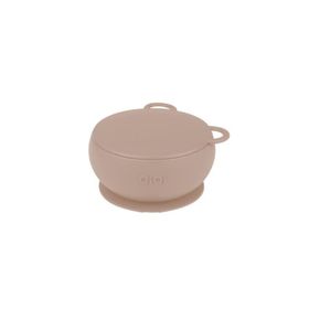 Oioi Bubble Beige Silikon Kapaklı Kase