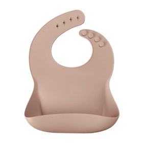 OiOi Bubble Beige Silikon Mama Önlüğü