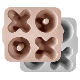 Oioi Bubble Beige/Powder Grey Xoxo 2'li Muffin Kalıp