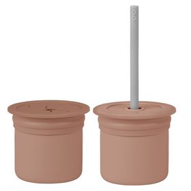 Oioi Ham Hüp Woody Brown / Powder Grey Pipetli Bardak Seti