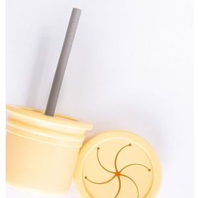 Oioi Ham+Hüp Mellow Yellow Powder Grey Bebek Beslenme Aksesuarı