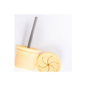 Oioi Ham+Hüp Mellow Yellow Powder Grey Bebek Beslenme Aksesuarı