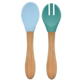 Oioi Mineral Blue Aqua Green Mama Kaşık Çatal Seti