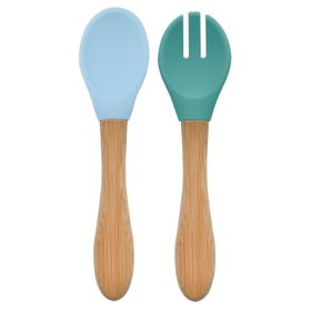 Oioi Mineral Blue Aqua Green Mama Kaşık Çatal Seti