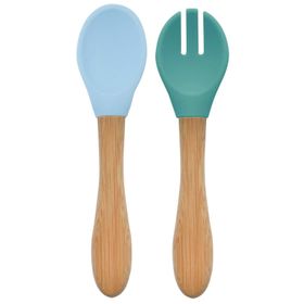 Oioi Mineral Blue Aqua Green Mama Kaşık Çatal Seti