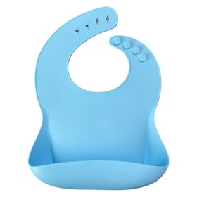 Oioi Mineral Blue Silikon Mama Önlüğü