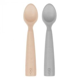 Oioi Nam Nam 2'li Bubble Beige Powder Grey Silikon Kaşık