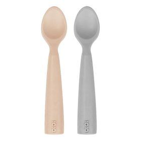 Oioi Nam Nam 2'li Bubble Beige Powder Grey Silikon Kaşık