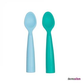 Oioi Nam Nam 2'Li - Mineral Blue/Aqua Green - Mavi Mama Kaşığı