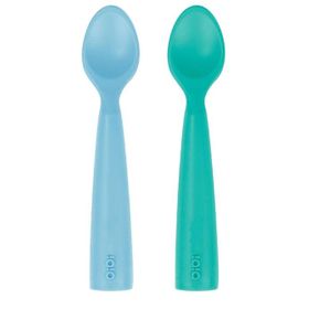 Oioi Nam Nam 2'Li - Mineral Blue/Aqua Green - Mavi Mama Kaşığı
