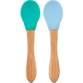 Oioi Nam Nam 2'Li - Mineral Blue/Aqua Green - Mavi Mama Kaşığı