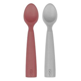 Oioi Nam Nam 2'li Velvet Rose Powder Grey Silikon Kaşık