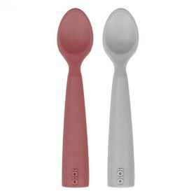 Oioi Nam Nam 2'li Velvet Rose Powder Grey Silikon Kaşık