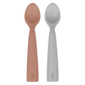 Oioi Nam Nam 2'li Woody Brown Powder Grey Silikon Kaşık
