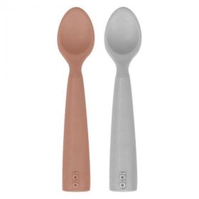 Oioi Nam Nam 2'li Woody Brown Powder Grey Silikon Kaşık