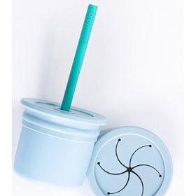 Oioi OIOI-01100102-MV-YSL Mavi Yeşil Ham Hüp Pipetli Bardak Seti