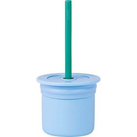 Oioi OIOI-01100102-MV-YSL Mavi Yeşil Ham Hüp Pipetli Bardak Seti