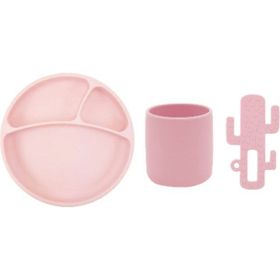 Oioi Pembe 3'lü Silikon Beslenme Seti
