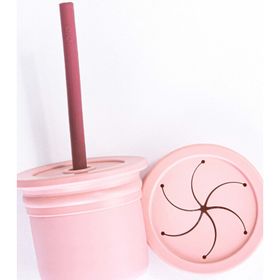 Oioi Pembe-Bordo Ham Hüp Pipetli Bardak Seti