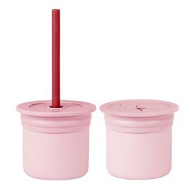 Oioi Pembe-Bordo Ham Hüp Pipetli Bardak Seti