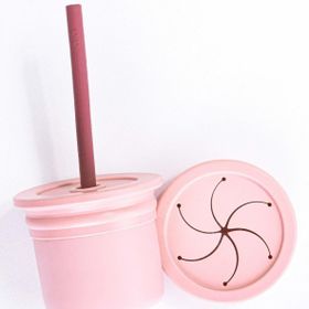 Oioi Pembe-Bordo Ham Hüp Pipetli Bardak Seti
