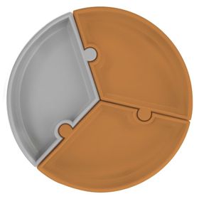 Oioi Pembe Bordo Puzzle Vakum Tabanlı Silikon Tabak