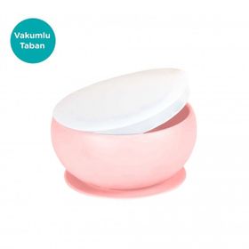 Oioi Pembe Silikon Kapaklı Kase