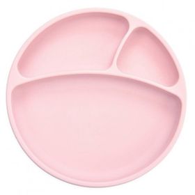 Oioi Pinky Pink Porsiyon Vakum Tabanlı Silikon Tabak