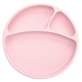 Oioi Pinky Pink Porsiyon Vakum Tabanlı Silikon Tabak
