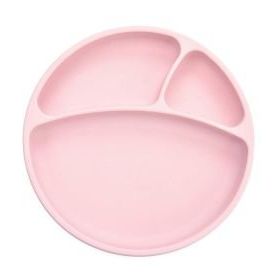 Oioi Pinky Pink Porsiyon Vakum Tabanlı Silikon Tabak
