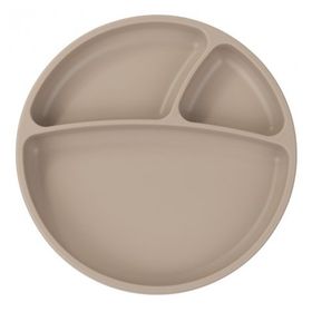 Oioi Porsiyon 6+ Ay Bubble Beige Vakum Tabanlı Silikon Tabak
