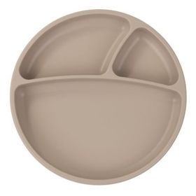 Oioi Porsiyon 6+ Ay Bubble Beige Vakum Tabanlı Silikon Tabak