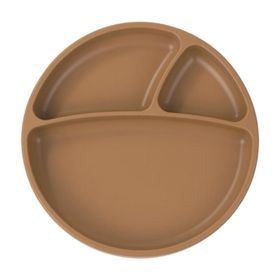 Oioi Porsiyon 6+ Ay Woody Brown Vakum Tabanlı Silikon Tabak