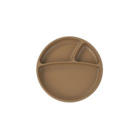 Oioi Porsiyon 6+ Ay Woody Brown Vakum Tabanlı Silikon Tabak