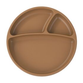Oioi Porsiyon 6+ Ay Woody Brown Vakum Tabanlı Silikon Tabak